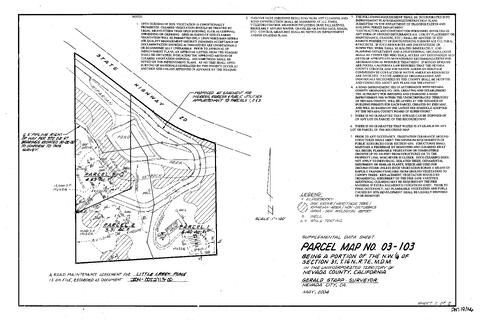Click to see Parcel Map Book 19, pg. 146 (2004) of Nevada County Recorders Parcel Maps Book 19