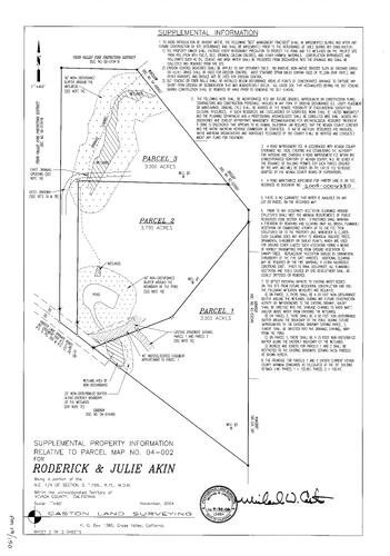 Click to see Parcel Map Book 19, pg. 150 (2005) of Nevada County Recorders Parcel Maps Book 19