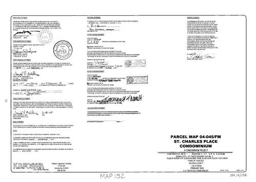 Click to see Parcel Map Book 19, pg. 152 (2005) of Nevada County Recorders Parcel Maps Book 19