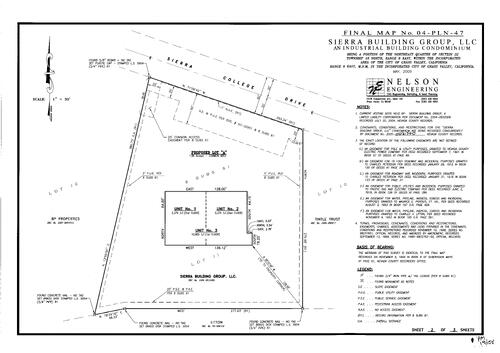 Click to see Parcel Map Book 19, pg. 158 (2005) of Nevada County Recorders Parcel Maps Book 19