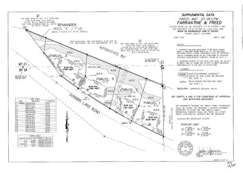 Click to see Parcel Map Book 19, pg. 160 (2005) of Nevada County Recorders Parcel Maps Book 19