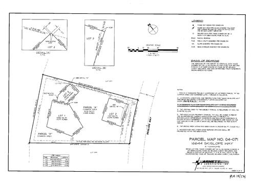 Click to see Parcel Map Book 19, pg. 174 (2005) of Nevada County Recorders Parcel Maps Book 19