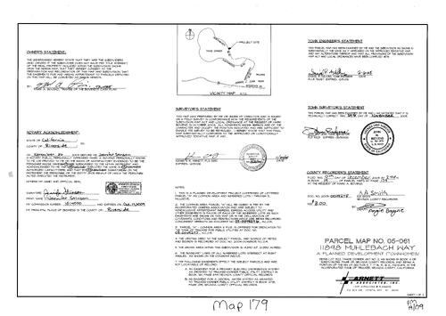 Click to see Parcel Map Book 19, pg. 179 (2005) of Nevada County Recorders Parcel Maps Book 19