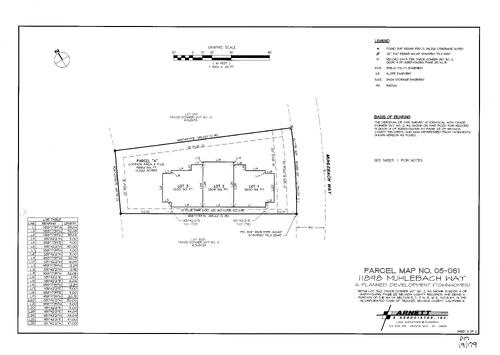 Click to see Parcel Map Book 19, pg. 179 (2005) of Nevada County Recorders Parcel Maps Book 19