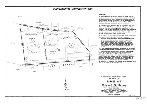 Click to see Parcel Map Book 19, pg. 184 (2005) of Nevada County Recorders Parcel Maps Book 19