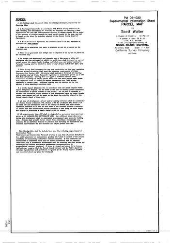 Click to see Parcel Map Book 19, pg. 191 (2006) of Nevada County Recorders Parcel Maps Book 19
