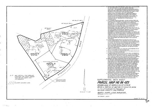 Click to see Parcel Map Book 19, pg. 192 (2006) of Nevada County Recorders Parcel Maps Book 19
