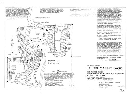 Click to see Parcel Map Book 19, pg. 193 (2006) of Nevada County Recorders Parcel Maps Book 19