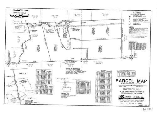 Click to see Parcel Map Book 19, pg. 198 (2006) of Nevada County Recorders Parcel Maps Book 19