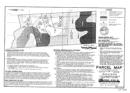 Click to see Parcel Map Book 19, pg. 198 (2006) of Nevada County Recorders Parcel Maps Book 19