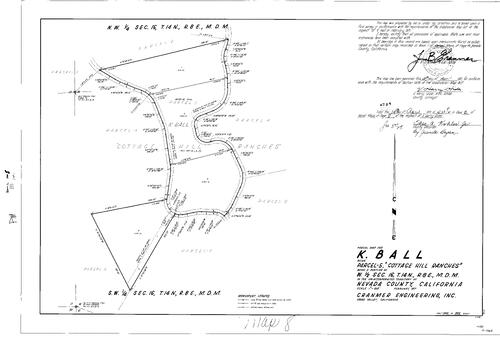 Click to see Parcel Map Book 2, pg. 8 (1971) of Nevada County Recorders Parcel Maps Book 2