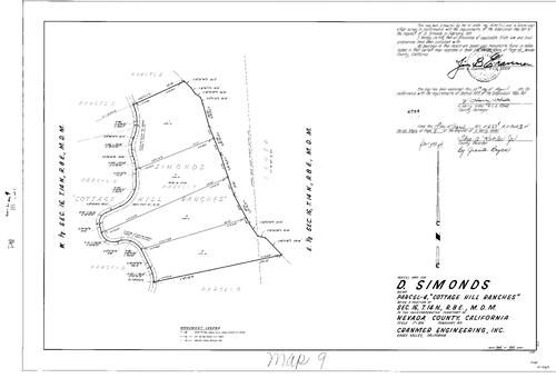 Click to see Parcel Map Book 2, pg. 9 (1971) of Nevada County Recorders Parcel Maps Book 2