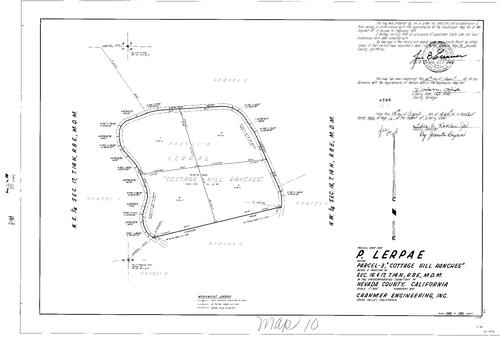 Click to see Parcel Map Book 2, pg. 10 (1971) of Nevada County Recorders Parcel Maps Book 2
