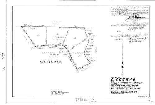 Click to see Parcel Map Book 2, pg. 12 (1971) of Nevada County Recorders Parcel Maps Book 2