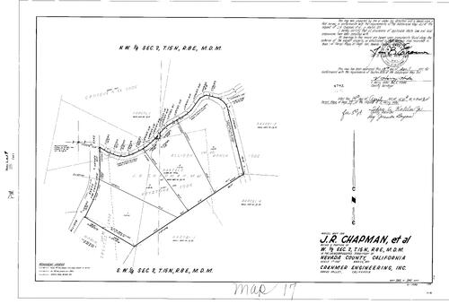 Click to see Parcel Map Book 2, pg. 17 (1971) of Nevada County Recorders Parcel Maps Book 2