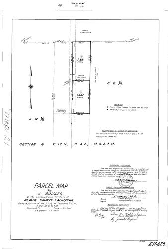 Click to see Parcel Map Book 2, pg. 21 (1971) of Nevada County Recorders Parcel Maps Book 2