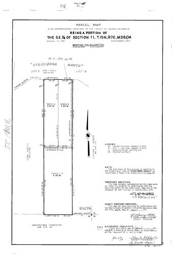 Click to see Parcel Map Book 2, pg. 25 (1971) of Nevada County Recorders Parcel Maps Book 2