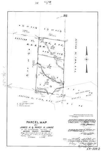 Click to see Parcel Map Book 2, pg. 30 (1971) of Nevada County Recorders Parcel Maps Book 2