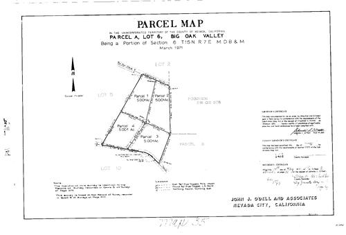 Click to see Parcel Map Book 2, pg. 35 (1971) of Nevada County Recorders Parcel Maps Book 2
