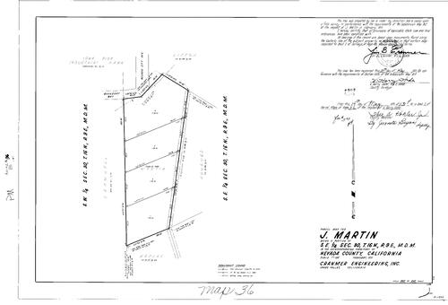 Click to see Parcel Map Book 2, pg. 36 (1971) of Nevada County Recorders Parcel Maps Book 2