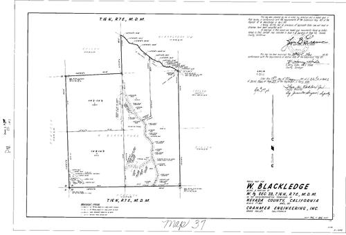 Click to see Parcel Map Book 2, pg. 37 (1971) of Nevada County Recorders Parcel Maps Book 2