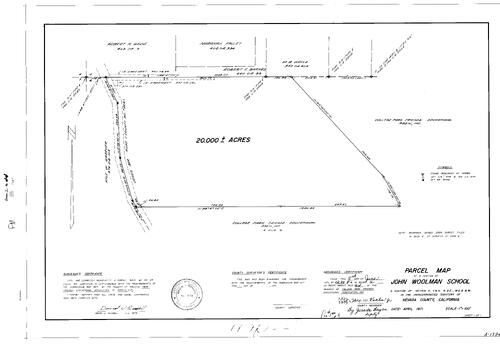 Click to see Parcel Map Book 2, pg. 44 (1971) of Nevada County Recorders Parcel Maps Book 2