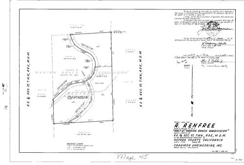 Click to see Parcel Map Book 2, pg. 45 (1971) of Nevada County Recorders Parcel Maps Book 2