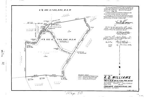 Click to see Parcel Map Book 2, pg. 50 (1971) of Nevada County Recorders Parcel Maps Book 2