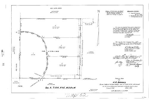Click to see Parcel Map Book 2, pg. 52 (1971) of Nevada County Recorders Parcel Maps Book 2