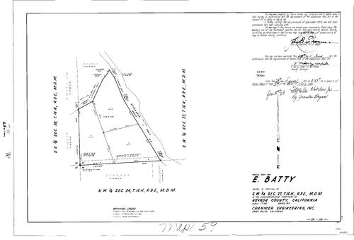 Click to see Parcel Map Book 2, pg. 59 (1971) of Nevada County Recorders Parcel Maps Book 2