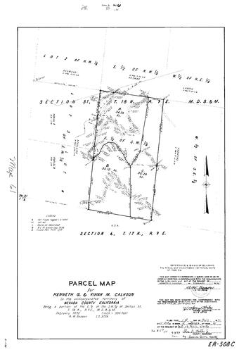 Click to see Parcel Map Book 2, pg. 61 (1971) of Nevada County Recorders Parcel Maps Book 2