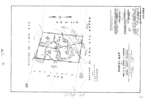 Click to see Parcel Map Book 2, pg. 64 (1971) of Nevada County Recorders Parcel Maps Book 2