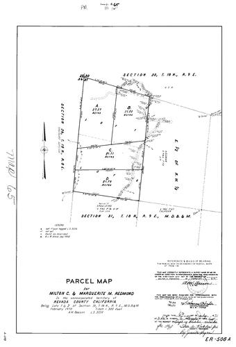 Click to see Parcel Map Book 2, pg. 65 (1971) of Nevada County Recorders Parcel Maps Book 2
