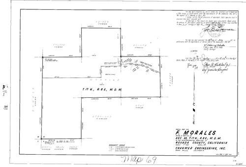 Click to see Parcel Map Book 2, pg. 69 (1971) of Nevada County Recorders Parcel Maps Book 2