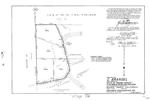 Click to see Parcel Map Book 2, pg. 76 (1971) of Nevada County Recorders Parcel Maps Book 2