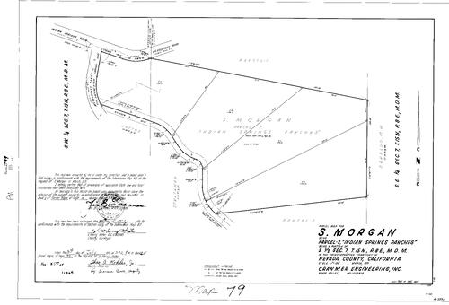 Click to see Parcel Map Book 2, pg. 79 (1971) of Nevada County Recorders Parcel Maps Book 2