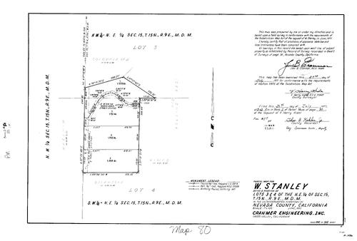 Click to see Parcel Map Book 2, pg. 80 (1971) of Nevada County Recorders Parcel Maps Book 2