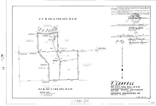 Click to see Parcel Map Book 2, pg. 84 (1971) of Nevada County Recorders Parcel Maps Book 2