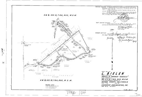 Click to see Parcel Map Book 2, pg. 104 (1971) of Nevada County Recorders Parcel Maps Book 2