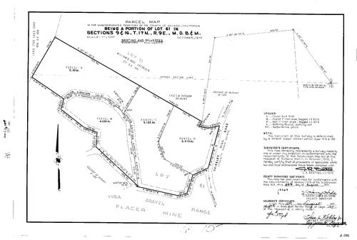Click to see Parcel Map Book 2, pg. 107 (1971) of Nevada County Recorders Parcel Maps Book 2