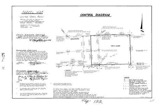 Click to see Parcel Map Book 2, pg. 122 (1971) of Nevada County Recorders Parcel Maps Book 2