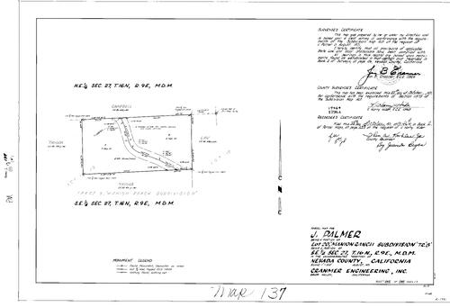 Click to see Parcel Map Book 2, pg. 137 (1971) of Nevada County Recorders Parcel Maps Book 2