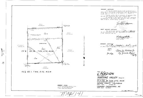 Click to see Parcel Map Book 2, pg. 141 (1971) of Nevada County Recorders Parcel Maps Book 2