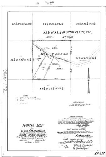 Click to see Parcel Map Book 2, pg. 172 (1971) of Nevada County Recorders Parcel Maps Book 2