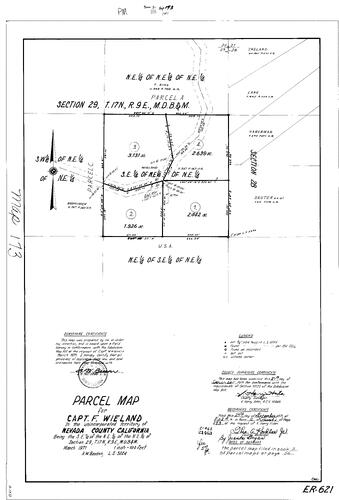 Click to see Parcel Map Book 2, pg. 173 (1971) of Nevada County Recorders Parcel Maps Book 2