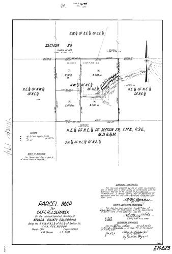 Click to see Parcel Map Book 2, pg. 174 (1971) of Nevada County Recorders Parcel Maps Book 2