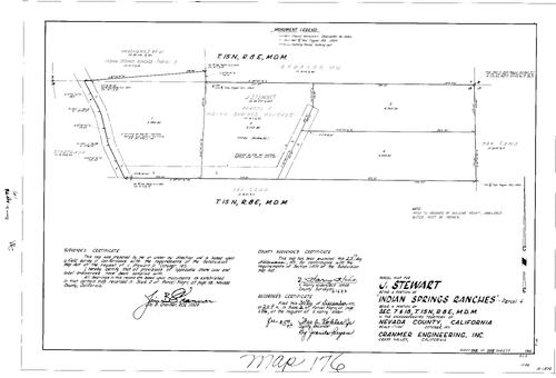Click to see Parcel Map Book 2, pg. 176 (1971) of Nevada County Recorders Parcel Maps Book 2