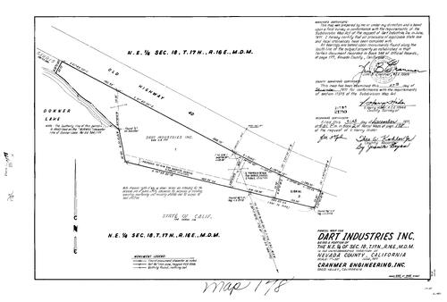 Click to see Parcel Map Book 2, pg. 178 (1971) of Nevada County Recorders Parcel Maps Book 2