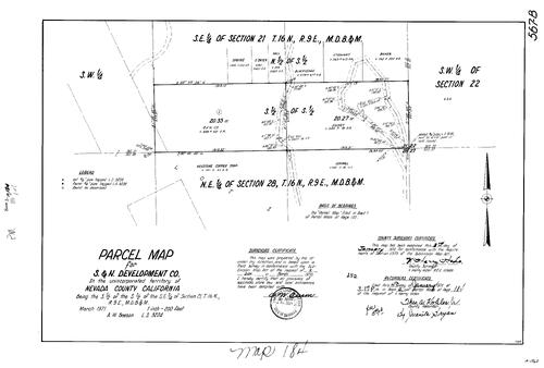 Click to see Parcel Map Book 2, pg. 184 (1972) of Nevada County Recorders Parcel Maps Book 2