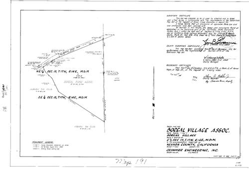 Click to see Parcel Map Book 2, pg. 191 (1972) of Nevada County Recorders Parcel Maps Book 2